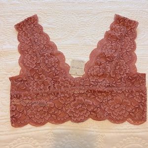 Free People lacy button front bra/cami brami!